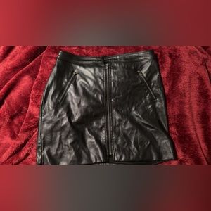 Hollister leather skirt